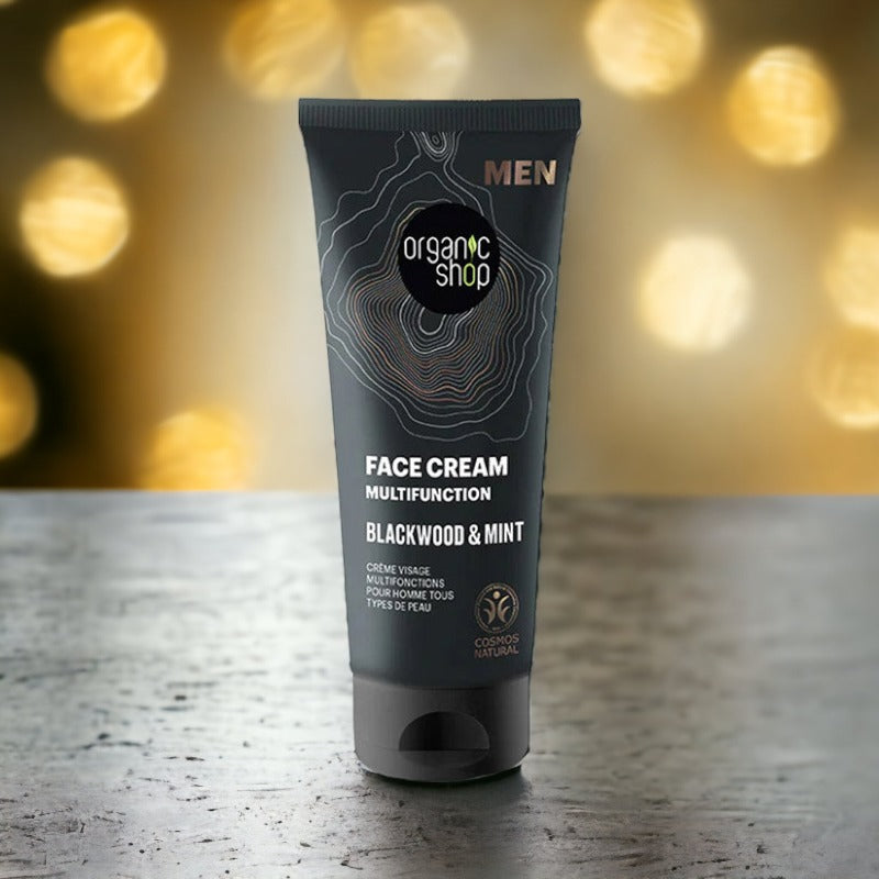 Multifunction Face Cream Blackwood & Mint-Organic Shop Men