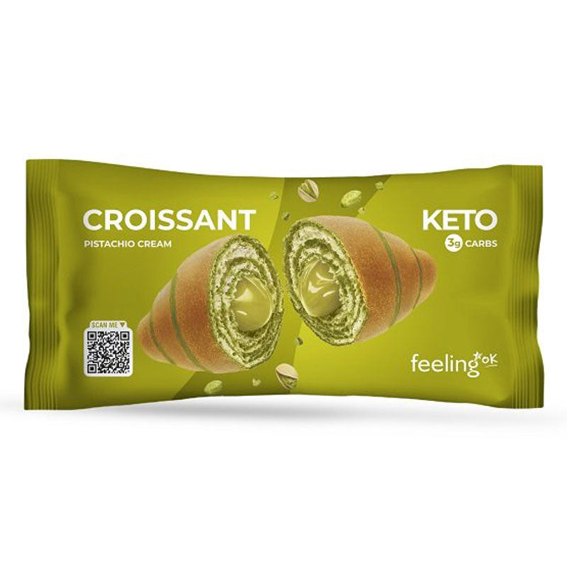 Croissant mit Pistaziencremefüllung