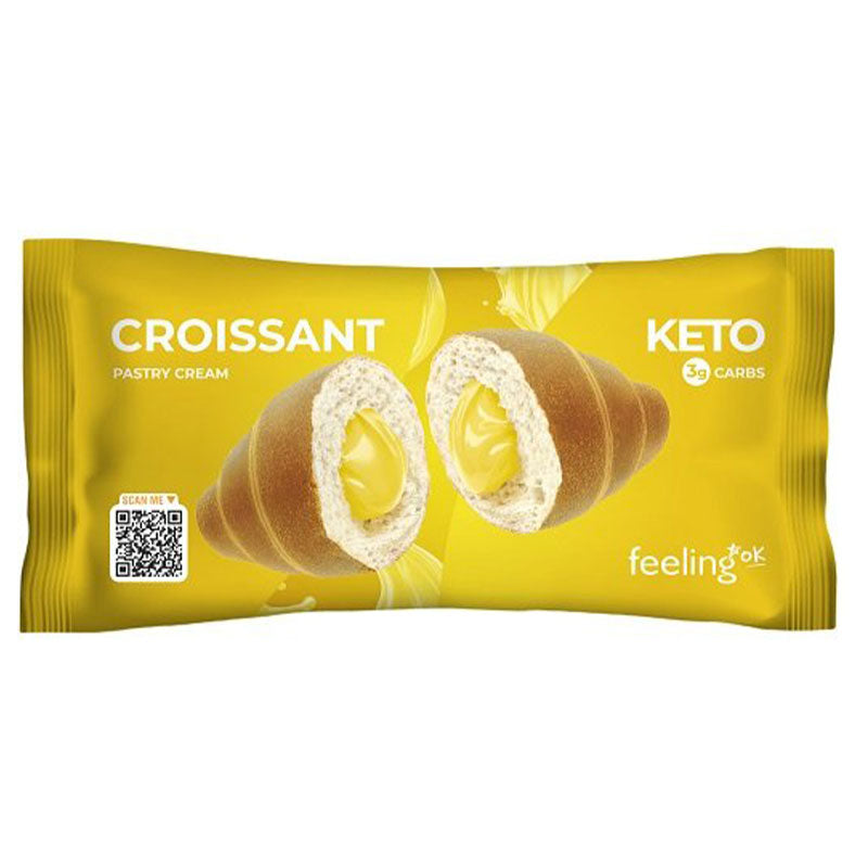 Croissant mit Vanillecremefüllung
