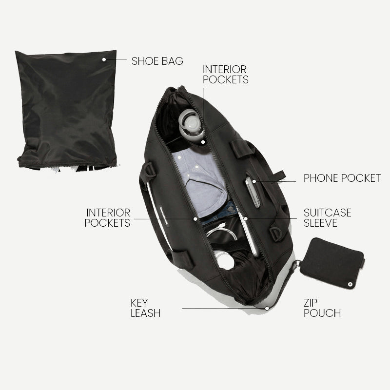 Premium Sporttasche Schwarz