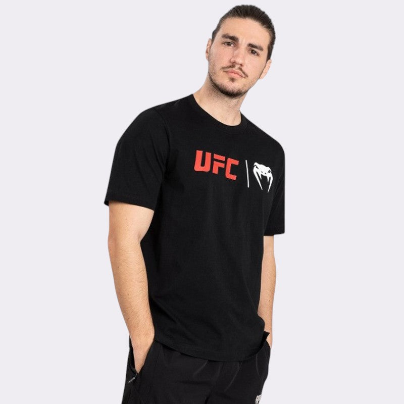 Venum UFC Klassisches T-Shirt Schwarz Rot