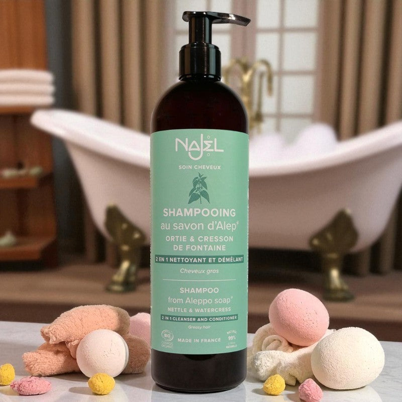 Shampoing au savon d'Alep 2 en 1