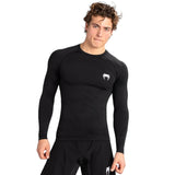 Contender Herren Rashguard Langarm Schwarz 