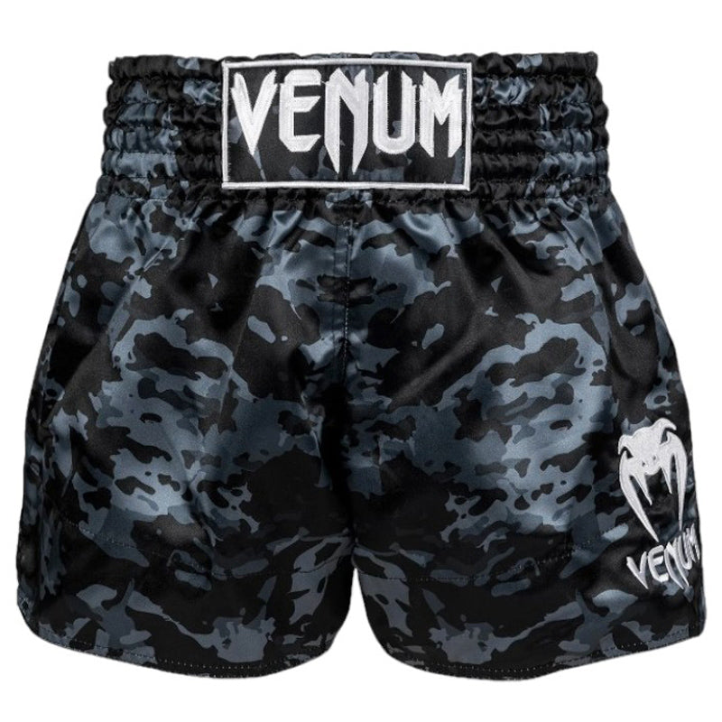 Klassische Muay Thai Shorts Dunkel Camo 