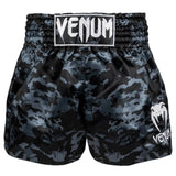 Klassische Muay Thai Shorts Dunkel Camo 
