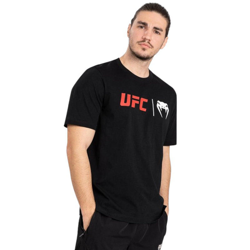 Venum UFC Klassisches T-Shirt Schwarz Rot 