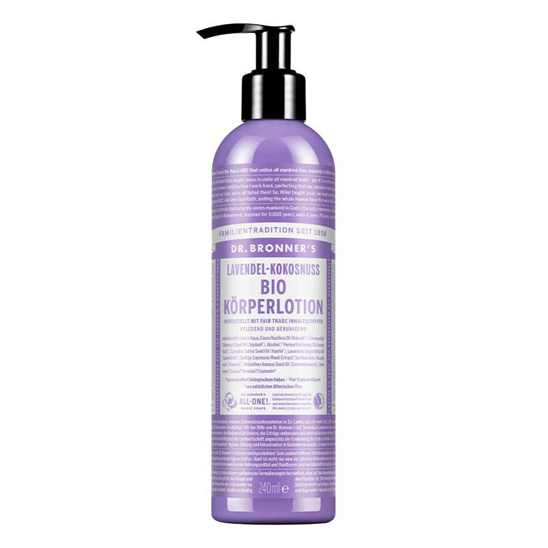 Bio-Feuchtigkeitsmilch Lavendel - Kokosnuss 