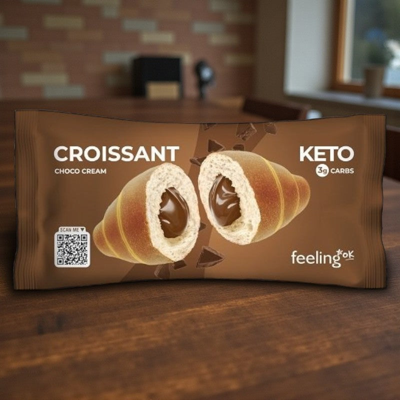 Croissant mit Kakaocreme 
