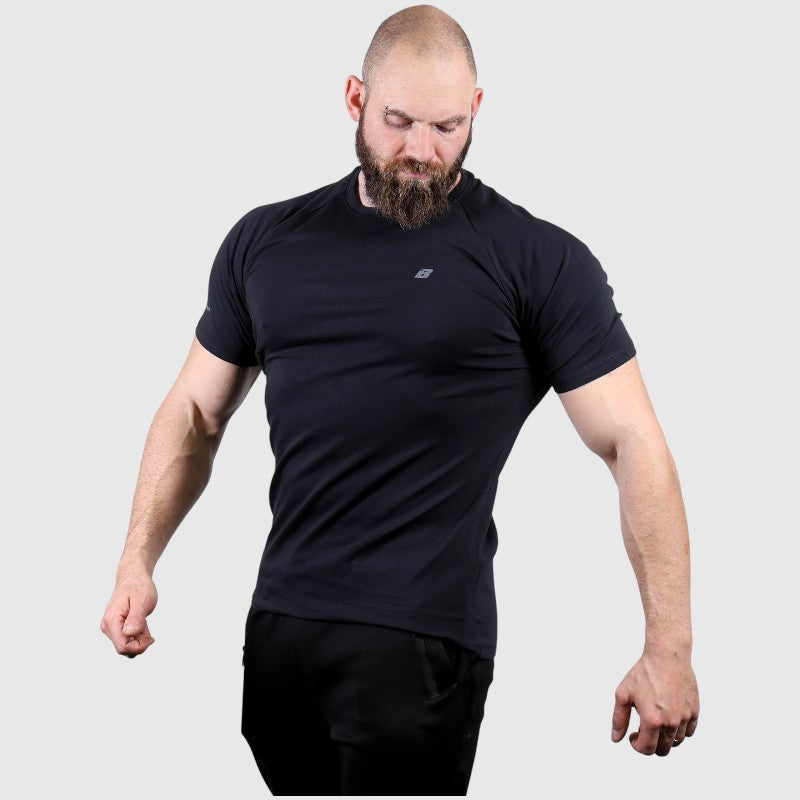 Schwarzes Bodysport-T-Shirt 