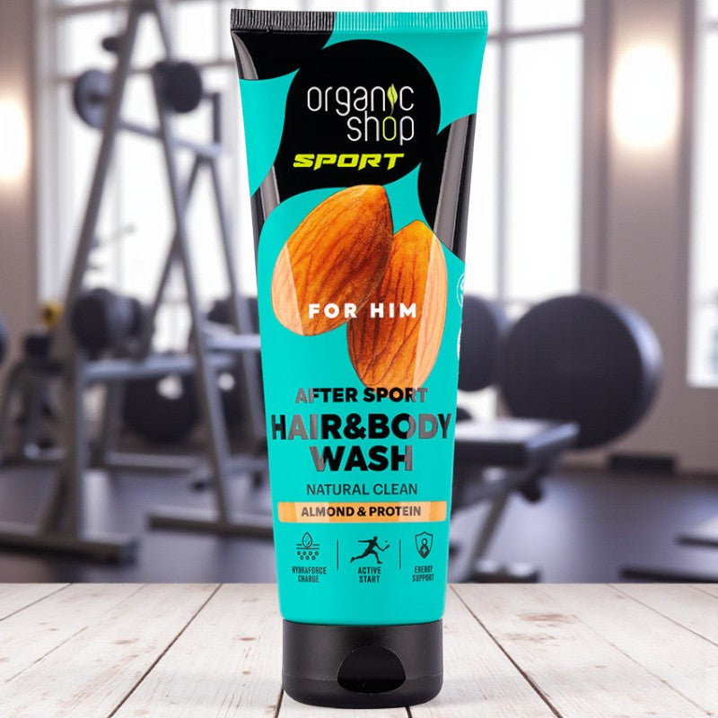 Shampoing et gel douche « After sport » pour lui